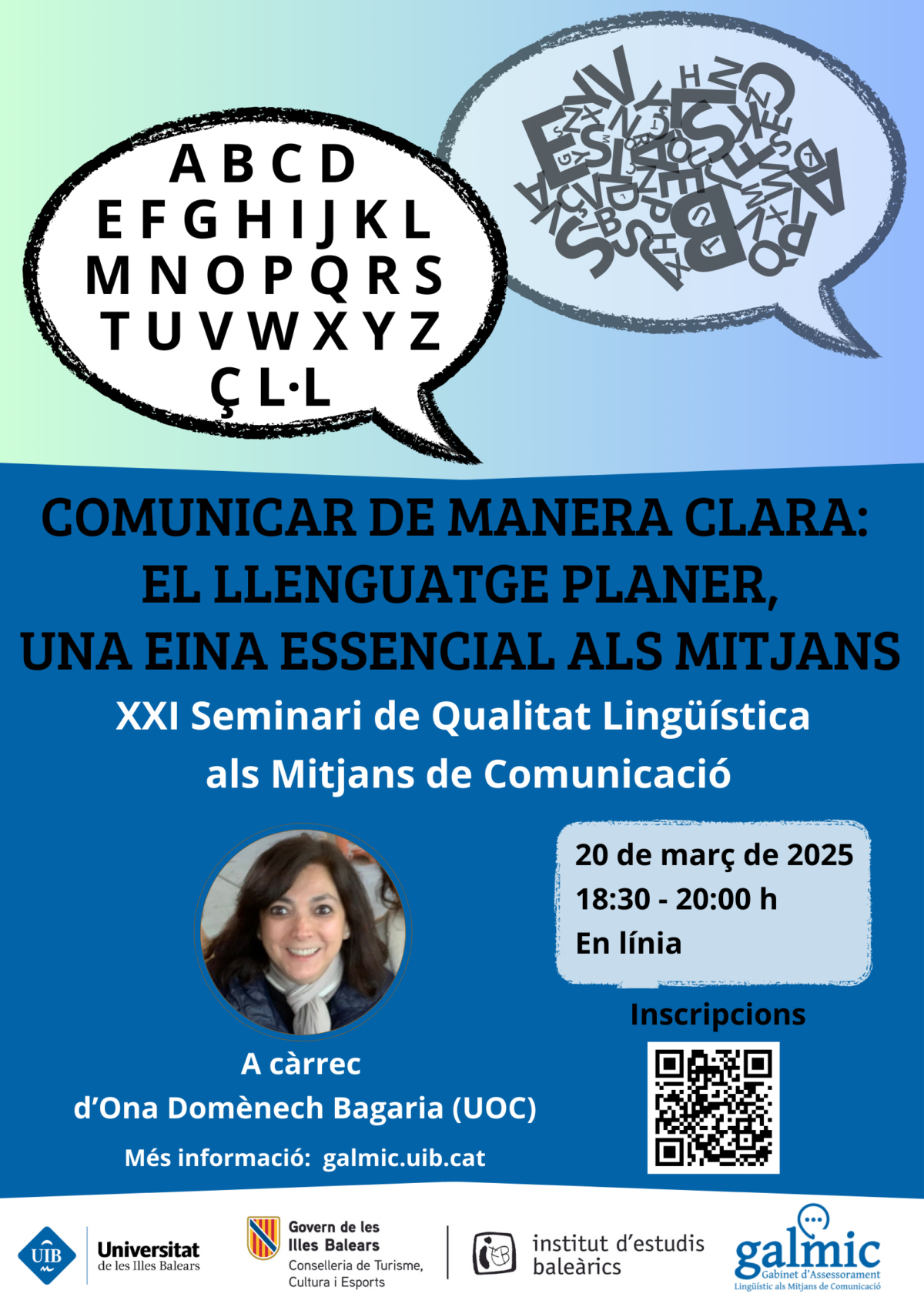 XXI Seminari de Qualitat Lingüística als Mitjans de Comunicació: «Comunicar de manera clara: el llenguatge planer, una eina essencial als mitjans»