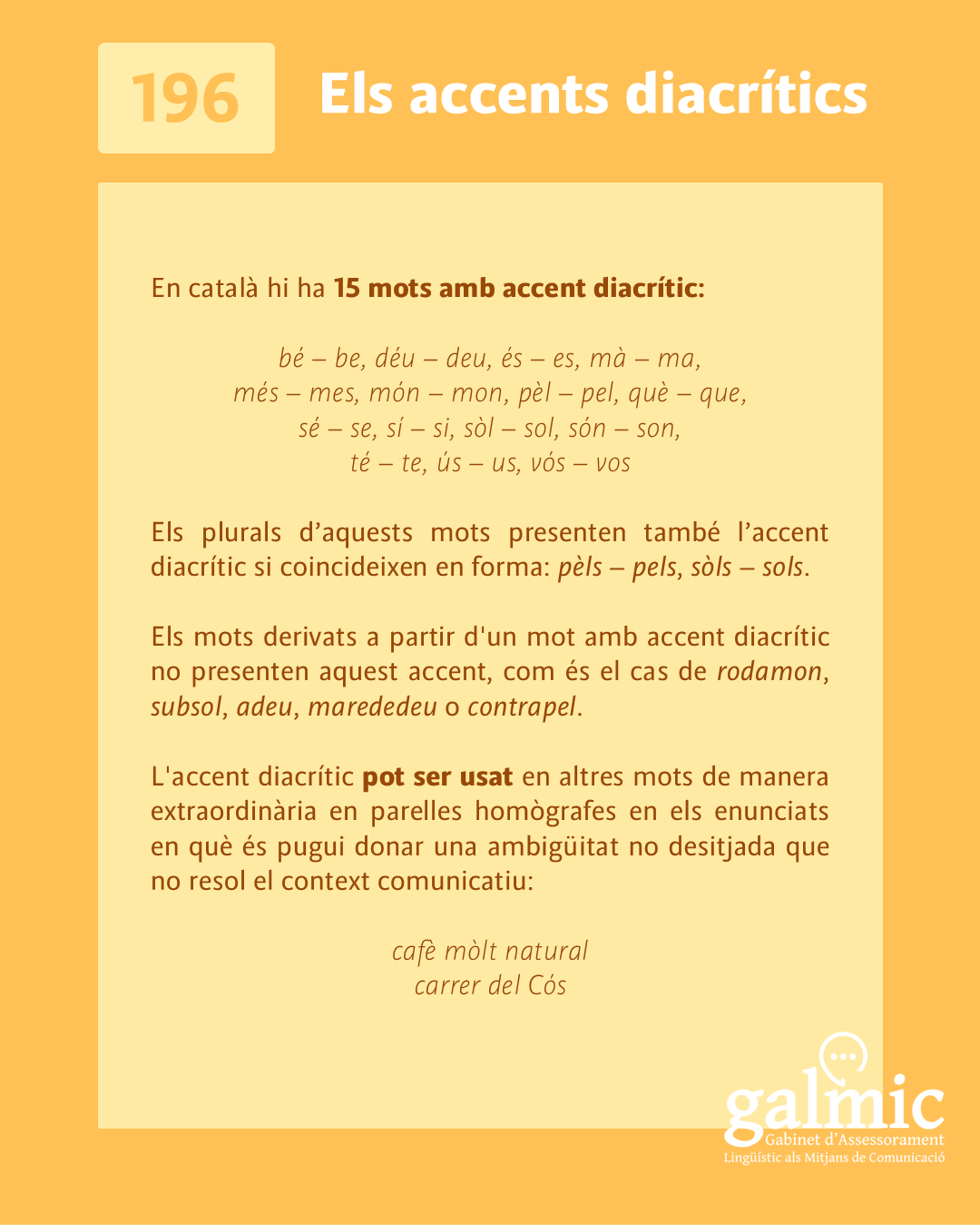 Els accents diacrítics