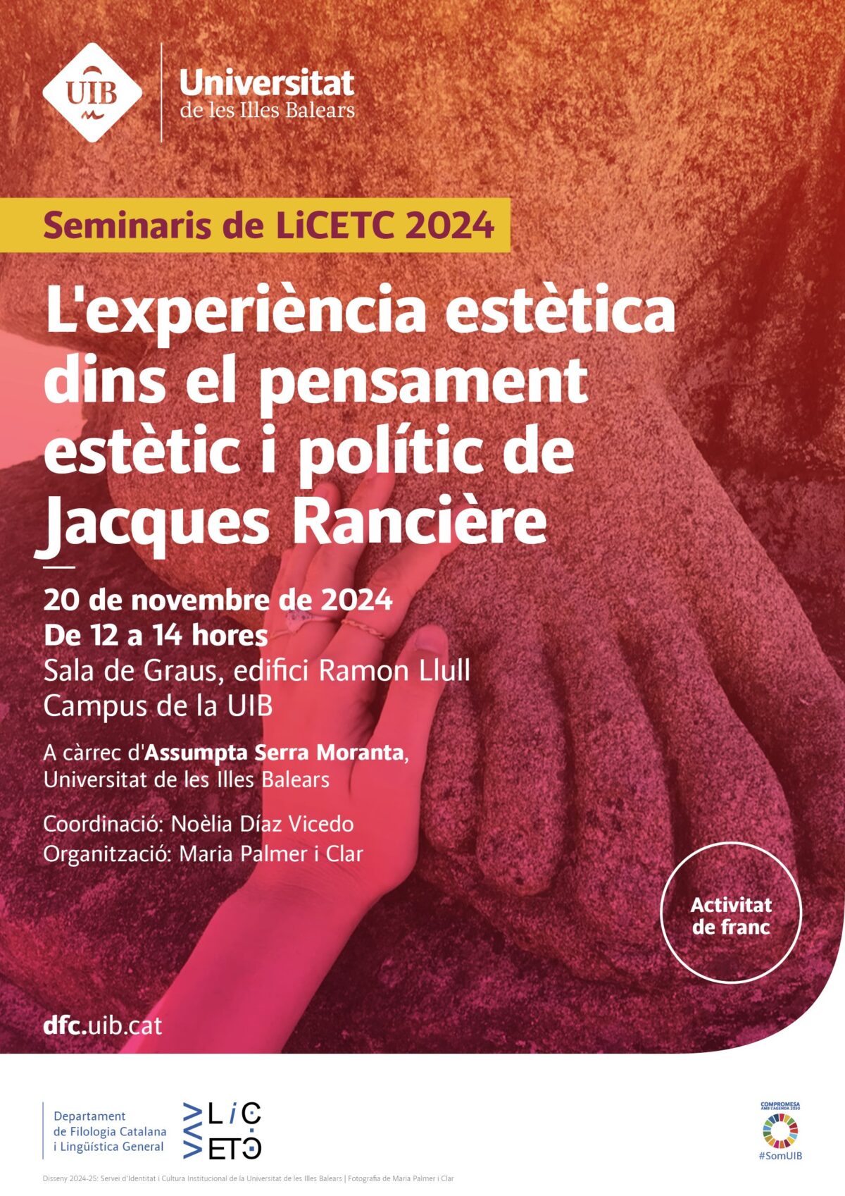Seminari d’Assumpta Serra sobre el pensament de Rancière