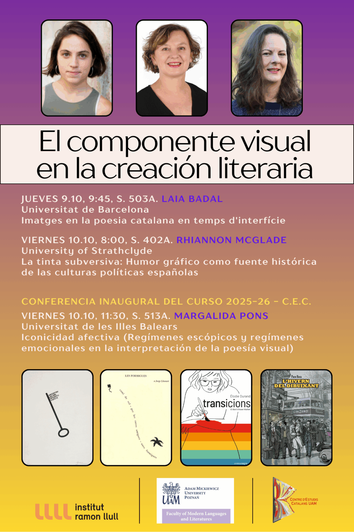 Jornades “El componente visual en la creación literaria”
